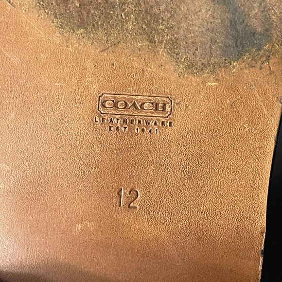 Coach Men’s Garson Lace Up Dress Shoes Brown Size 12 D - Picture 9 of 12